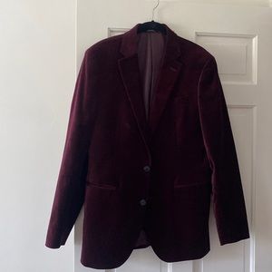 Red / Maroon Velvet Men’s Blazer